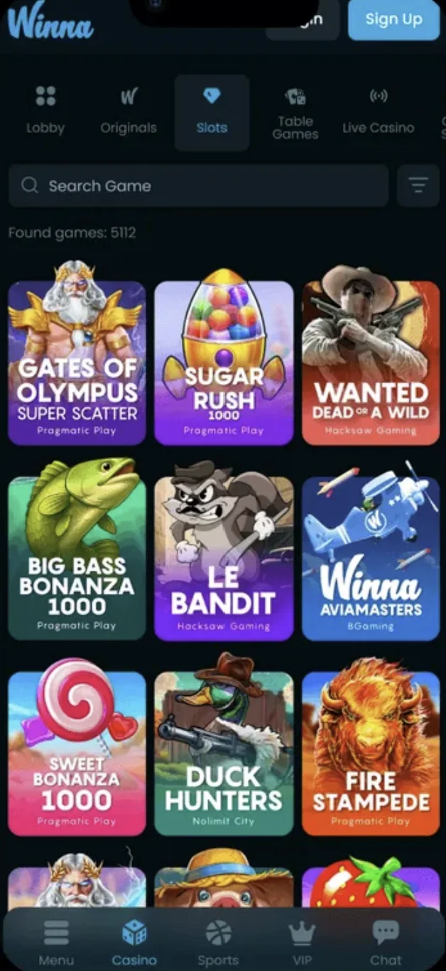 The Winna Casino App